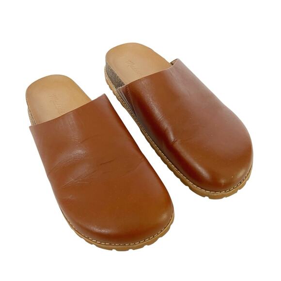 Madewell The Layne Clog Mule in Brown Leather Size 8 - Picture 5 of 13